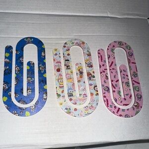 Set of three Labubu's Large Paperclips.